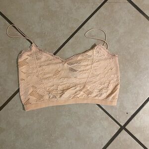 Lace Floral Crop Top